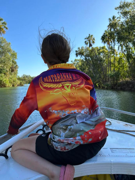 Mataranka Fishing Shirt  -  Barra & Bull Kids